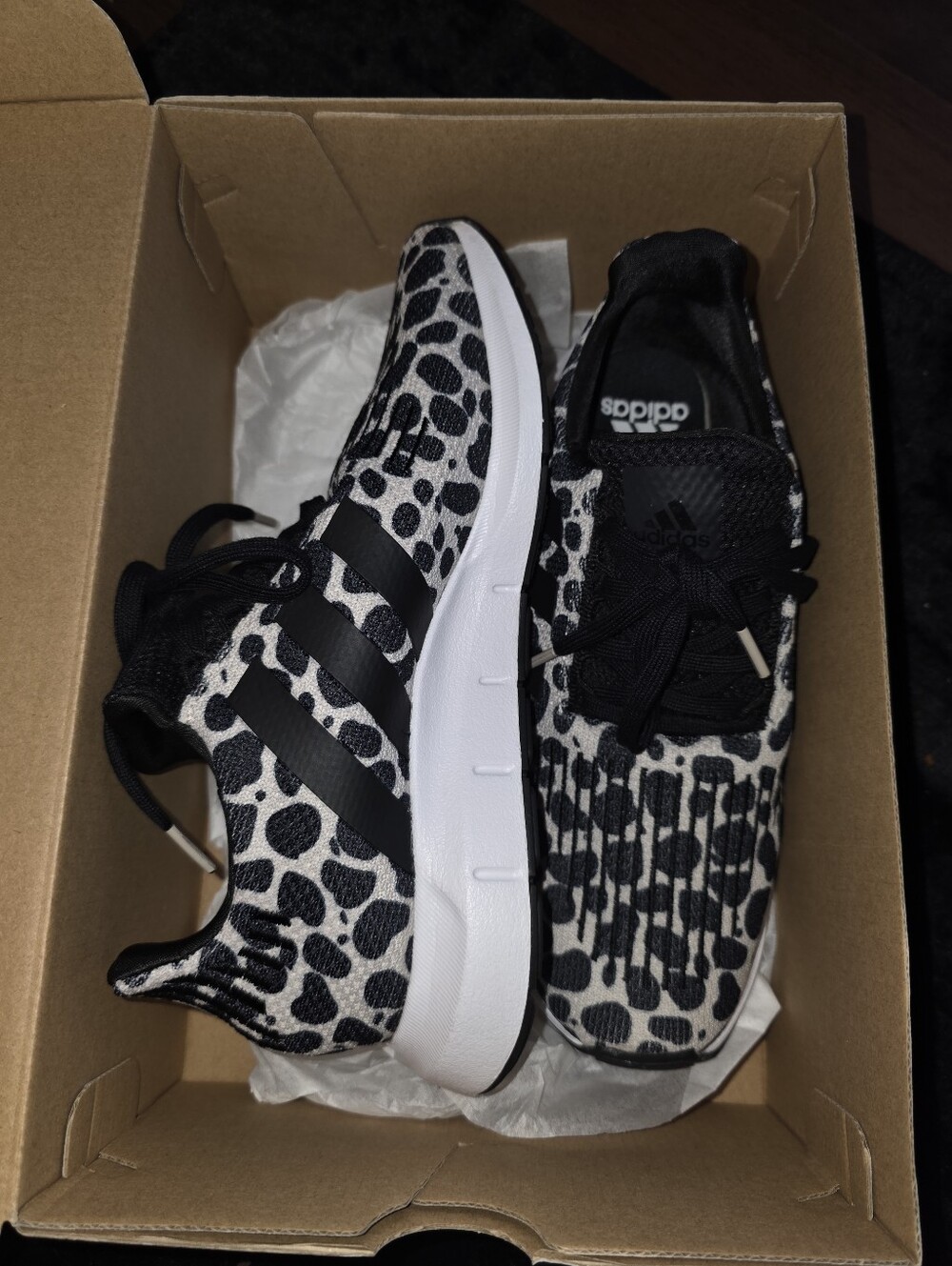 Adidas Women’s Print Sneakers - Black & White